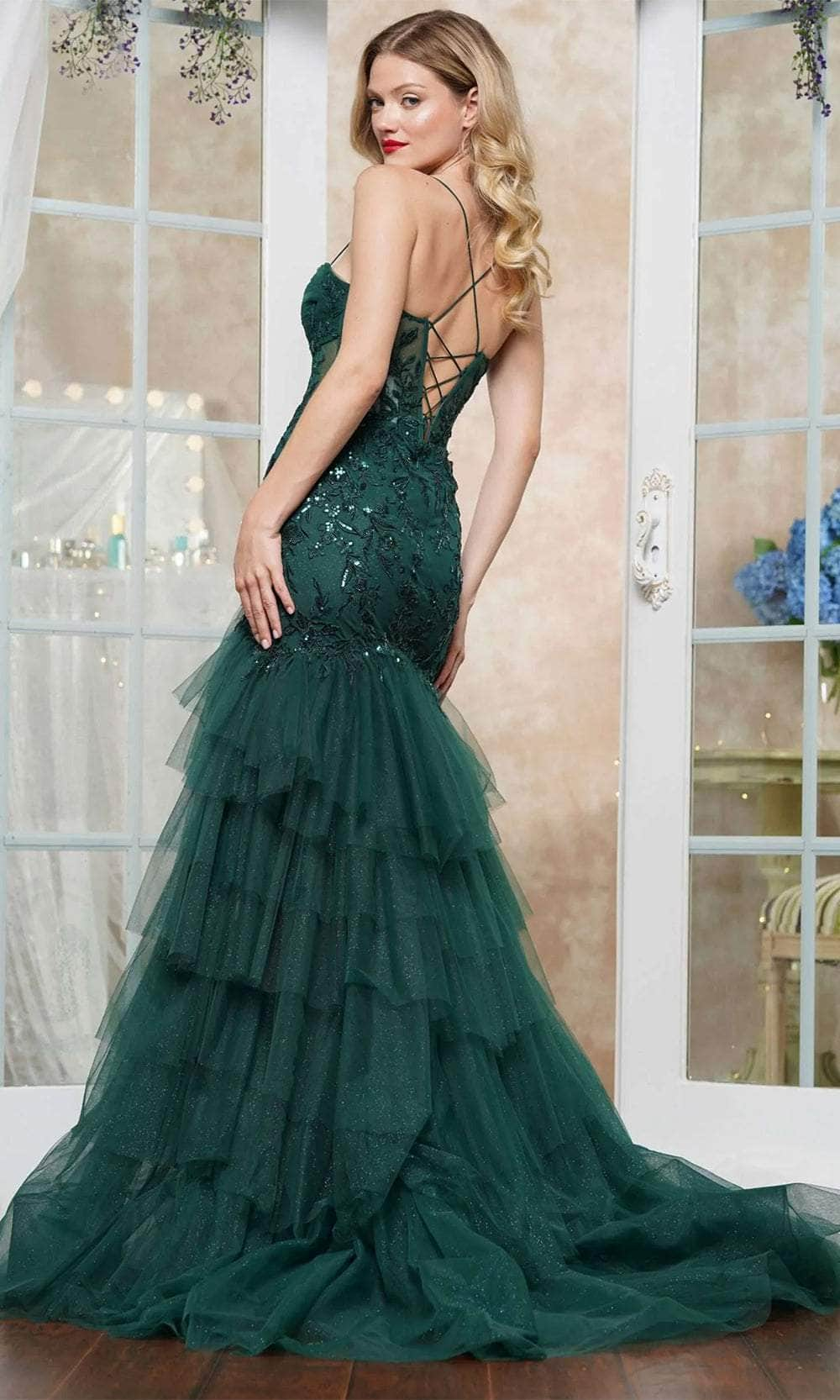 Colors Dress 3471 - Embellished Applique Prom Dress Prom Dresses