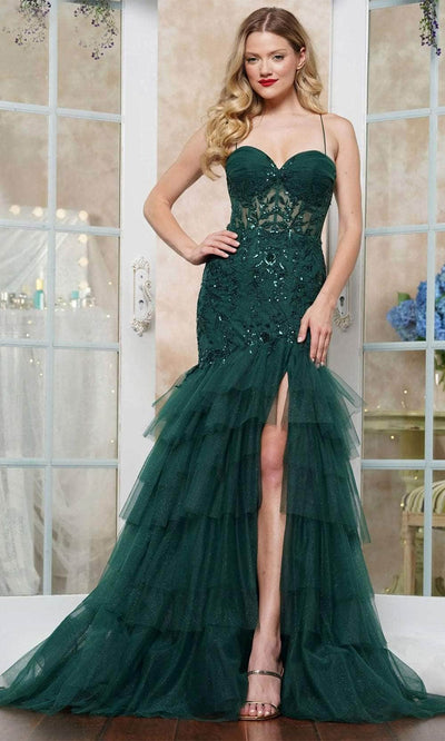 Colors Dress 3471 - Embellished Applique Prom Dress Prom Dresses