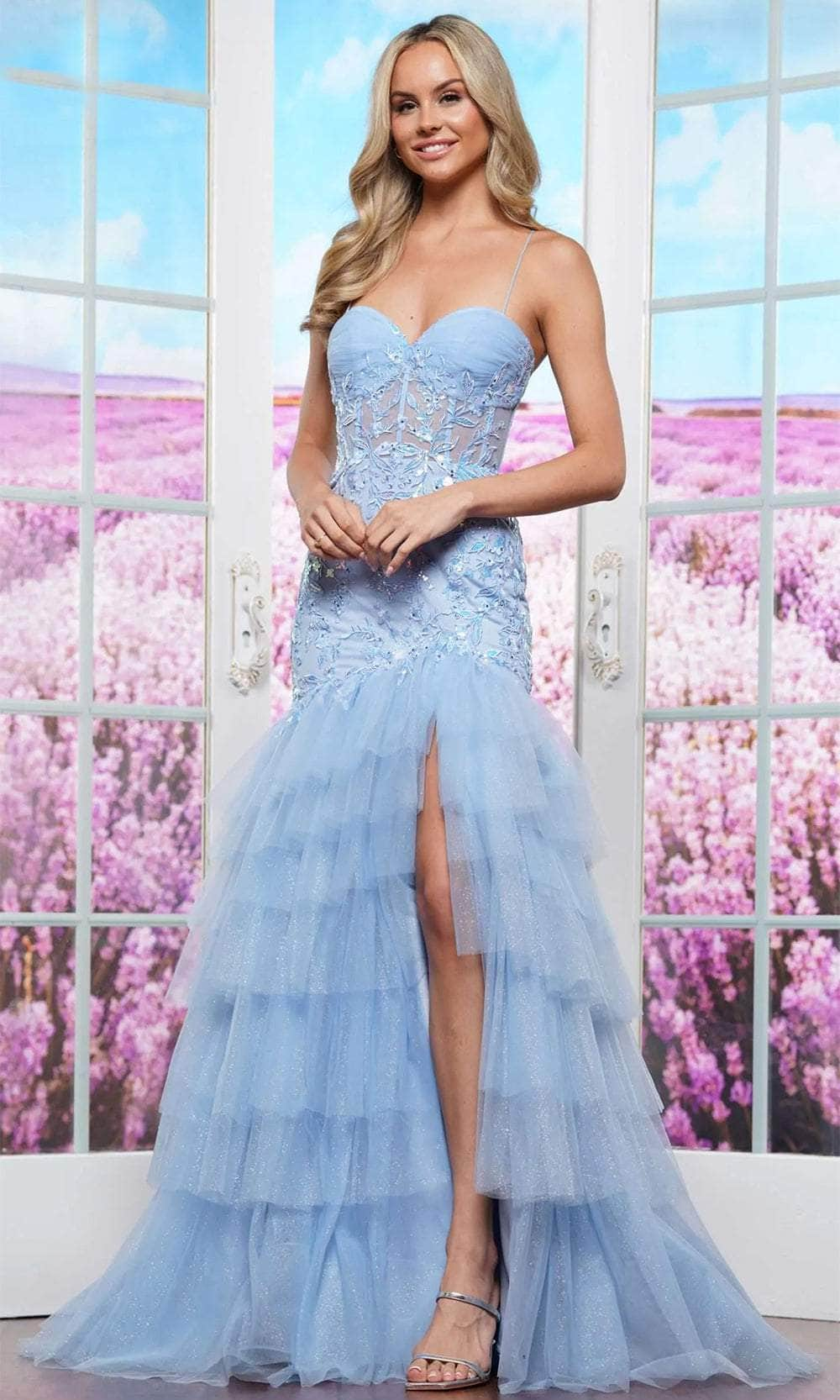 Colors Dress 3471 - Embellished Applique Prom Dress Prom Dresses