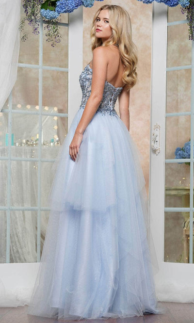 Colors Dress 3475 - Rhinestone Embellished Corset Bodice Prom Gown Prom Dresses