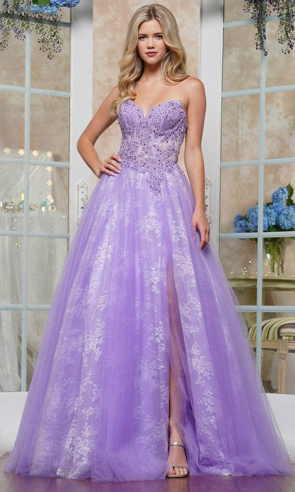 Colors Dress 3481 - Lace Layered Prom Dress Prom Dresses