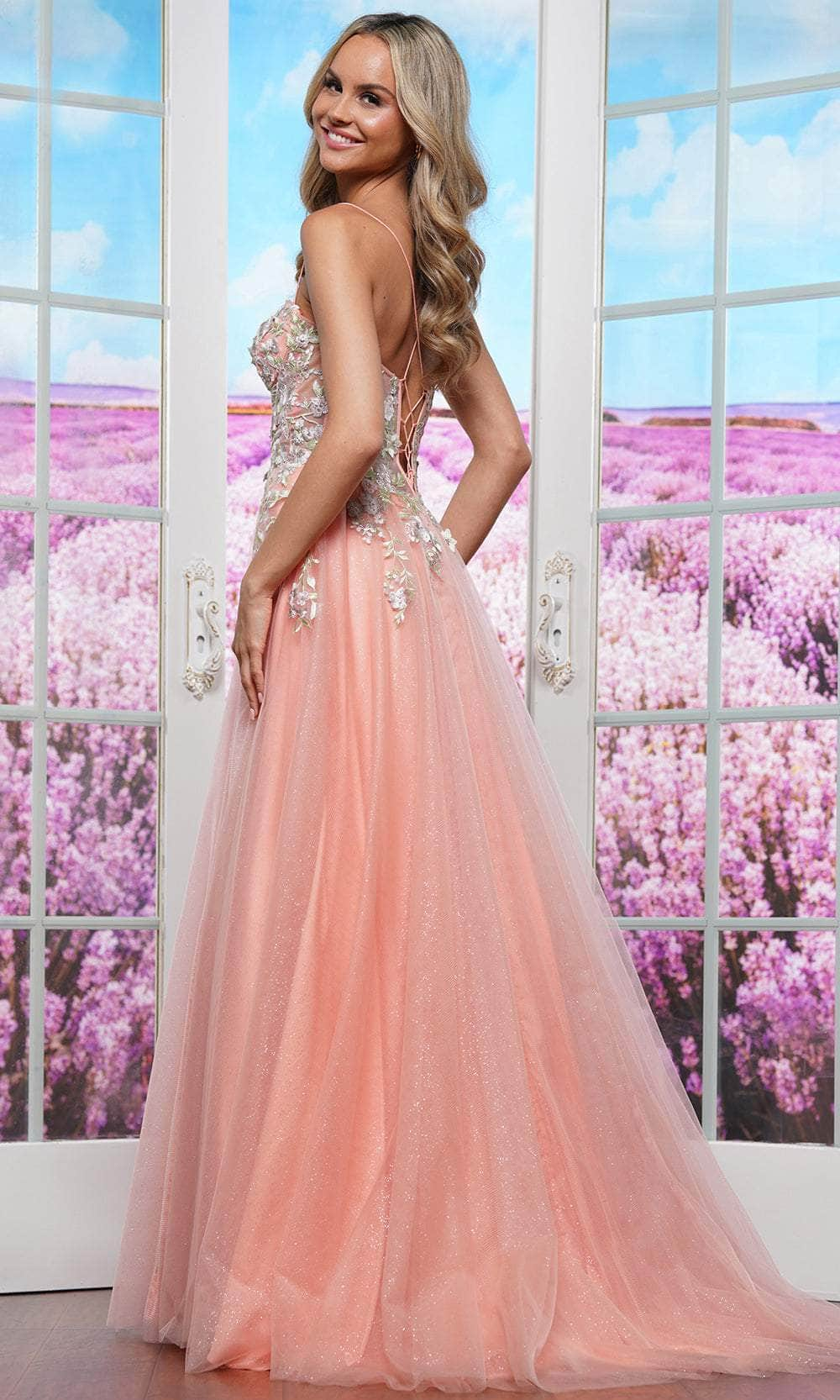 Colors Dress 3496 - Embroidered A-Line Prom Dress Prom Dresses