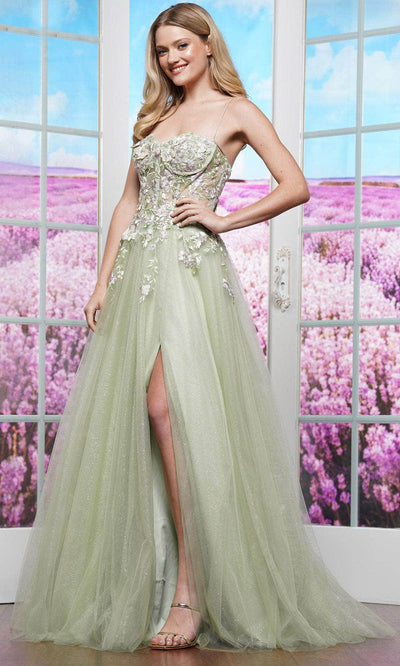 Colors Dress 3496 - Embroidered A-Line Prom Dress Prom Dresses