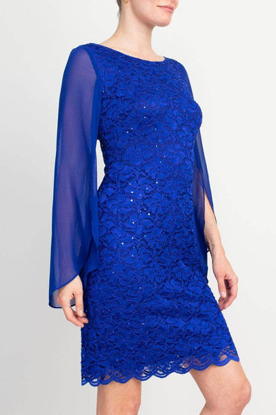 Connected Apparel TBM21590M1 - Beaded Lace Short Dress