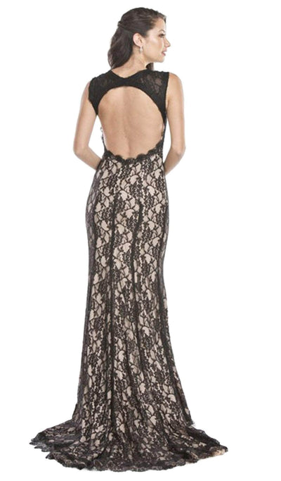 Cut out Back Lace Wedding Dress Evening Dresses