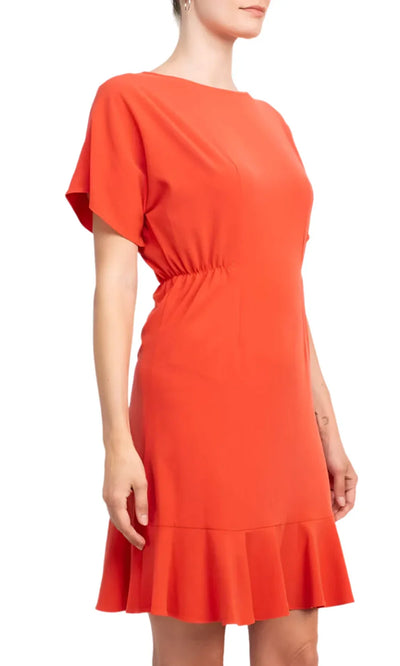 Donna Morgan D7704M - Jersey Jewel Neckline Short Dress Homecoming Dresses
