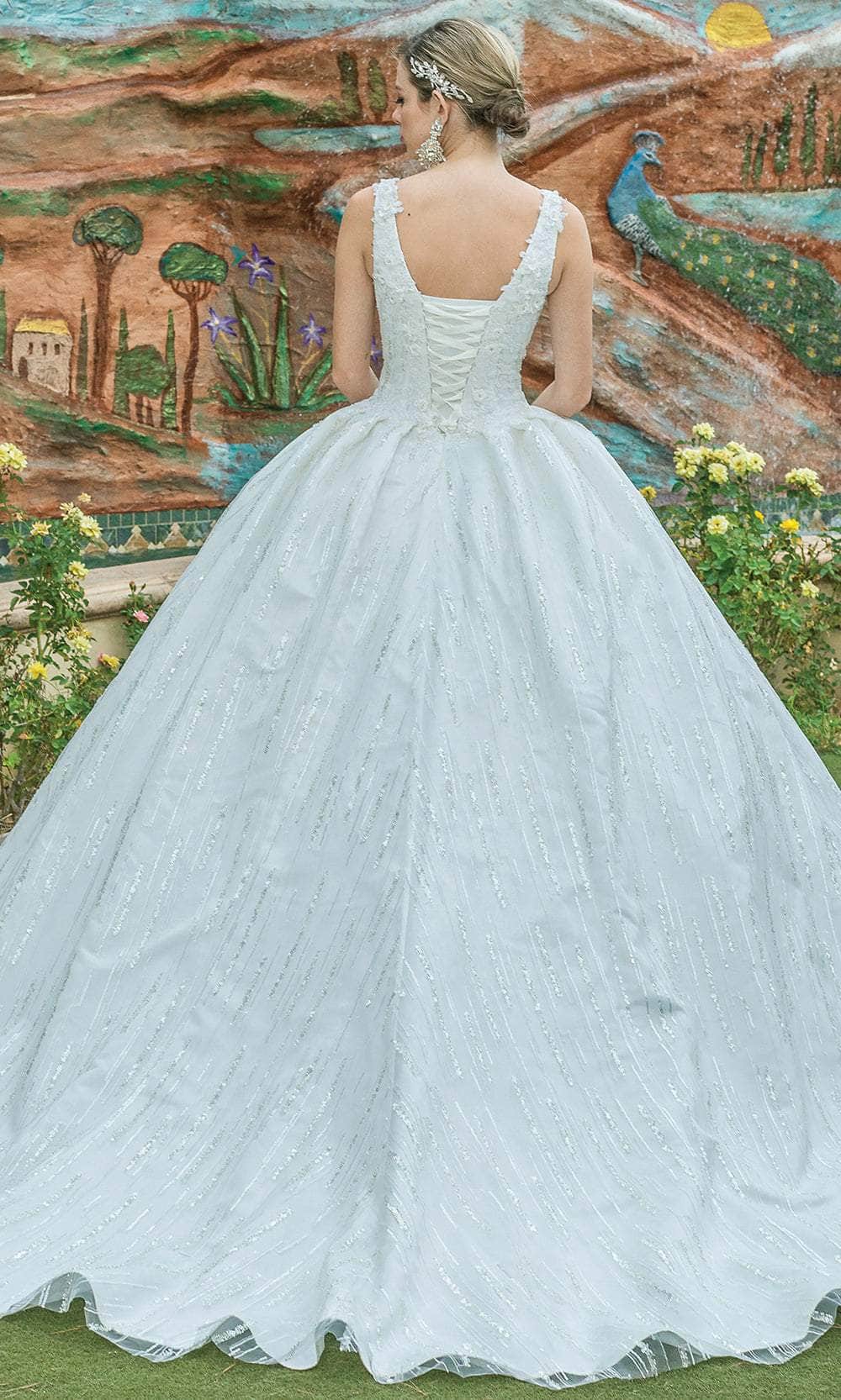 Dancing Queen 0177 - Sleeveless V-Neck Ballgown Wedding Dresses