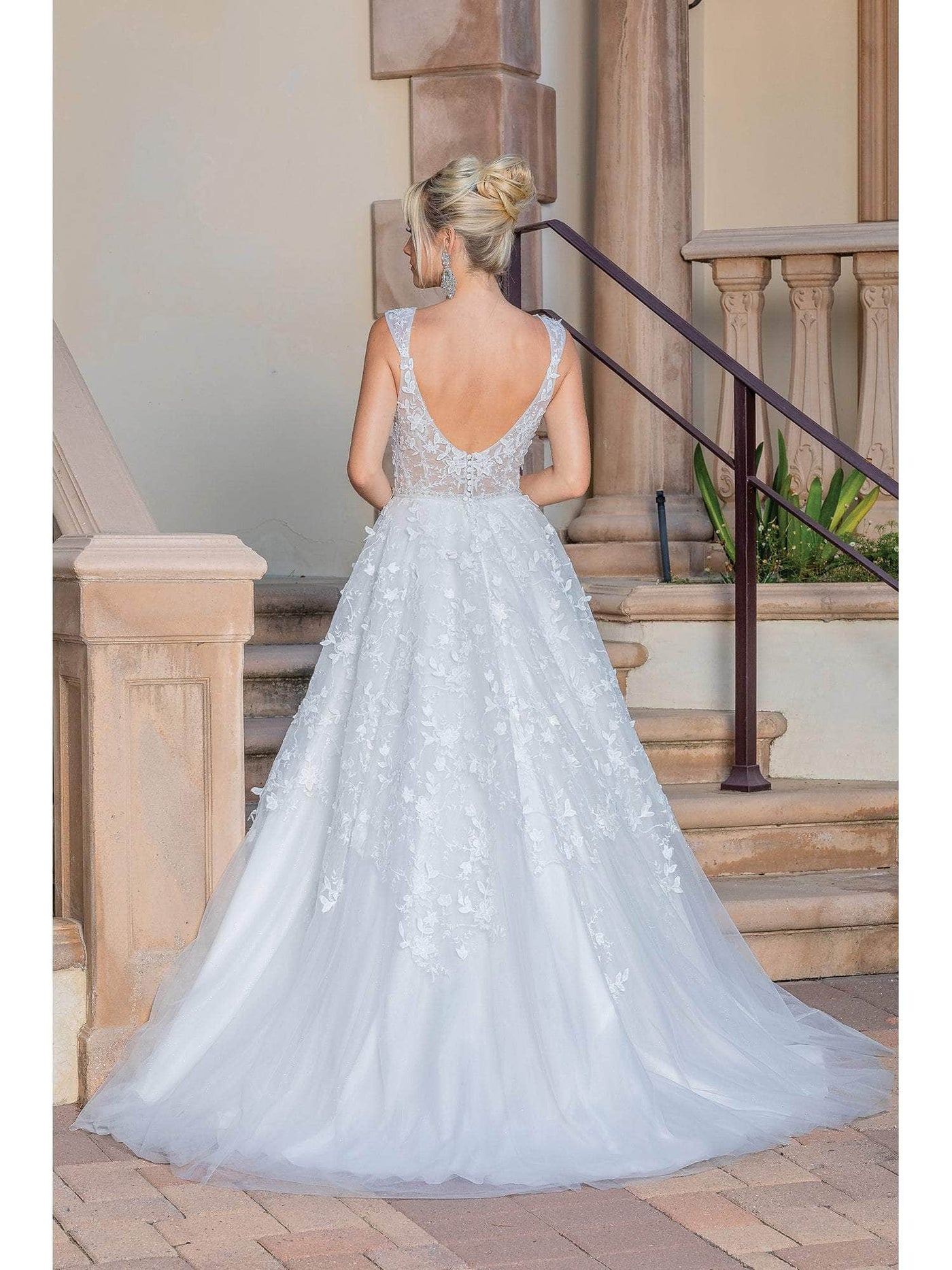 Dancing Queen 0207 - Embroidered V-Neck Ballgown Special Occasion Dresses
