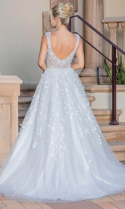 Dancing Queen 0207 - Embroidered V-Neck Ballgown Wedding Dresses