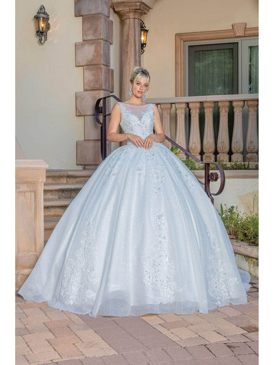 Dancing Queen 0252 - Embroidered Sleeveless Ballgown Special Occasion Dresses