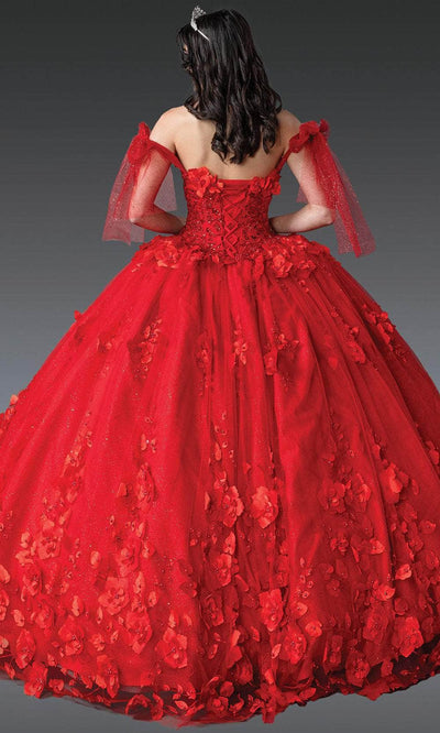 Dancing Queen 1792 - Off Shoulder Floral Quinceanera Gown Quinceanera Dresses