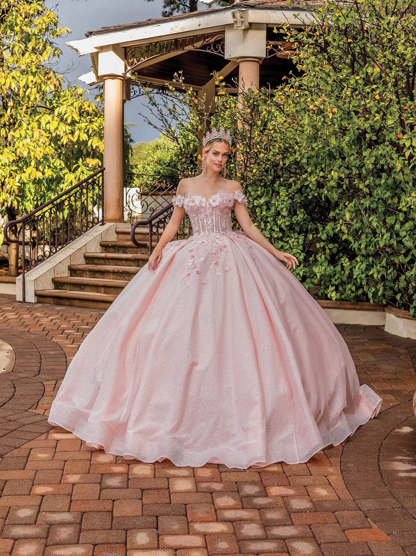 Dancing Queen 1888 - Floral Off Shoulder Ballgown Special Occasion Dresses