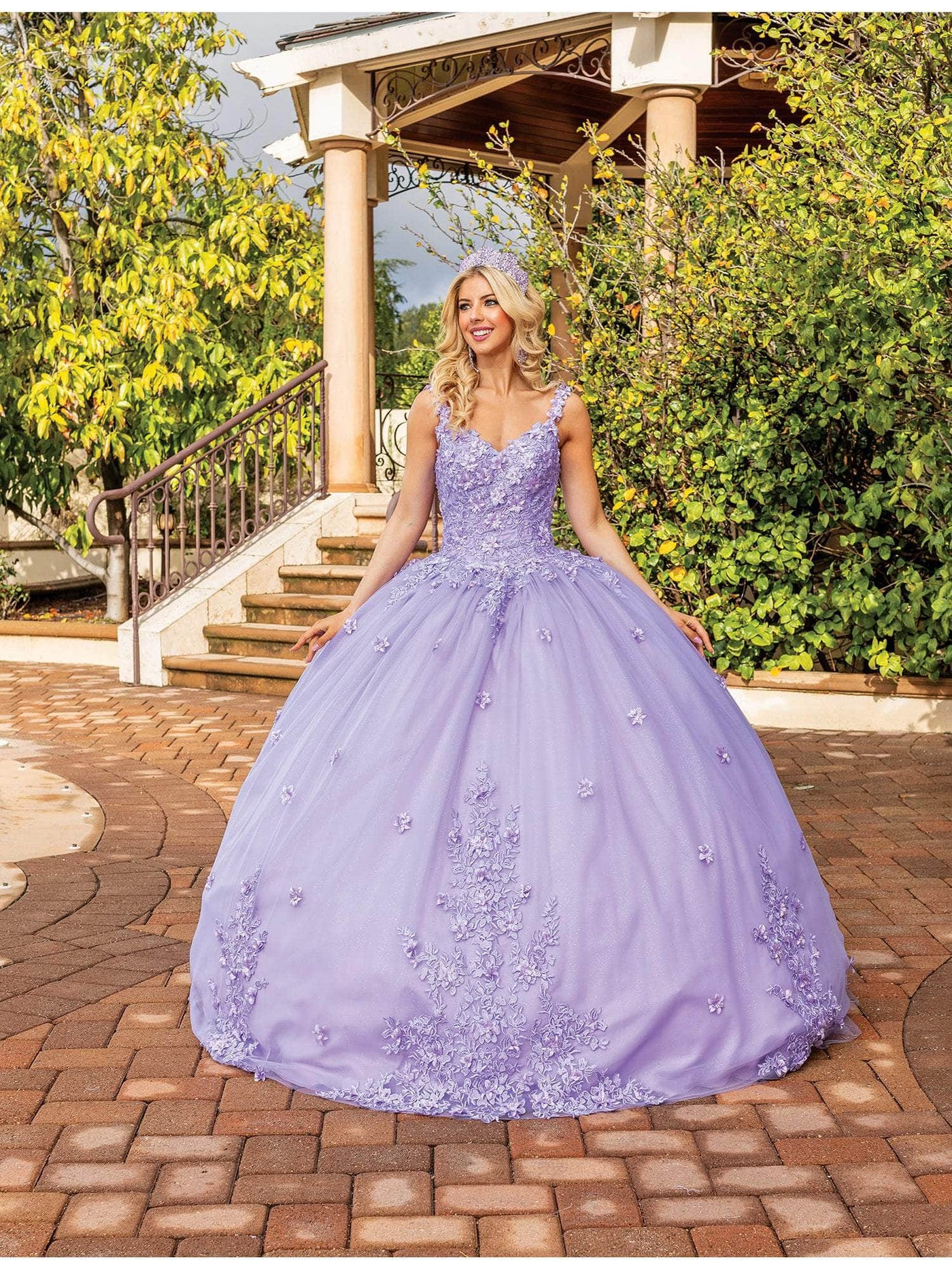 Dancing Queen 1898 - Wide Strap Embroidered Ballgown Special Occasion Dresses