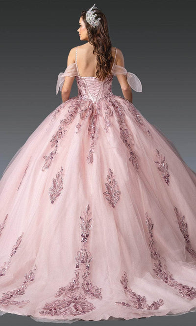 Dancing Queen 1902 - Glitter Lace-Up Sweetheart Ballgown Quinceanera Dresses