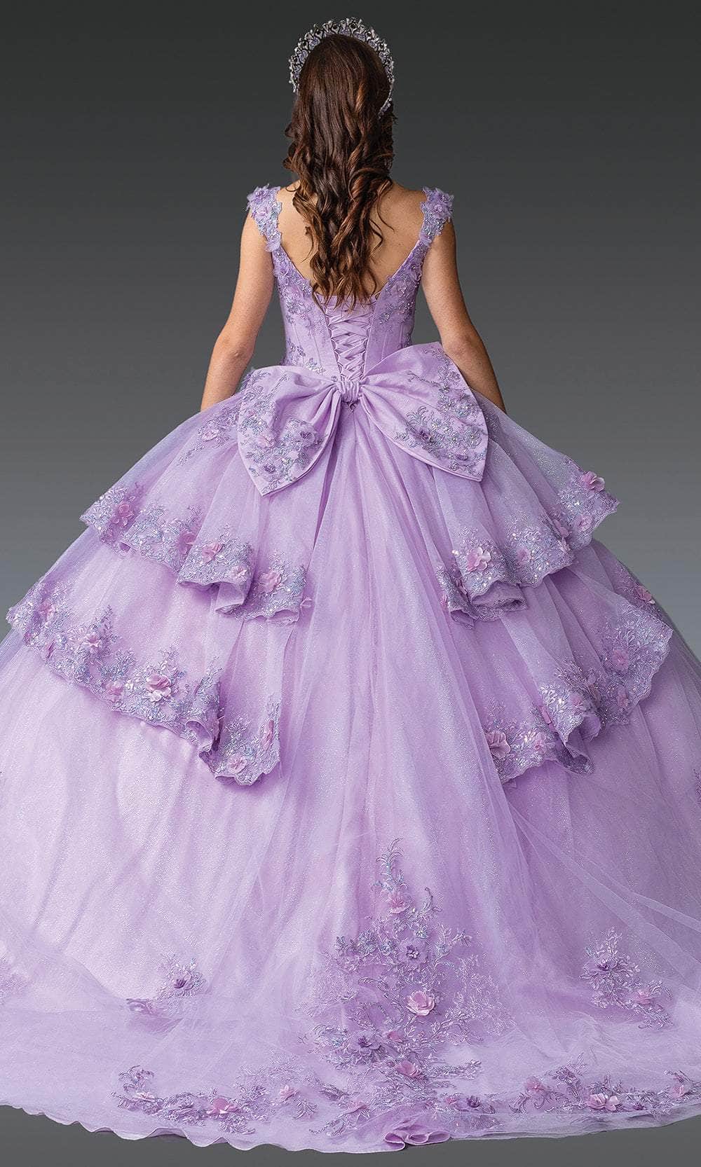 Dancing Queen 1952 - V-Neck Embroidered Quince Gown Quinceanera Dresses