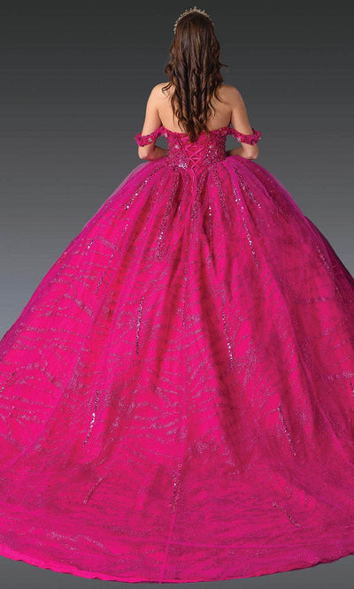 Dancing Queen 1957 - Sweetheart Floral Glitter Ballgown Quinceanera Dresses