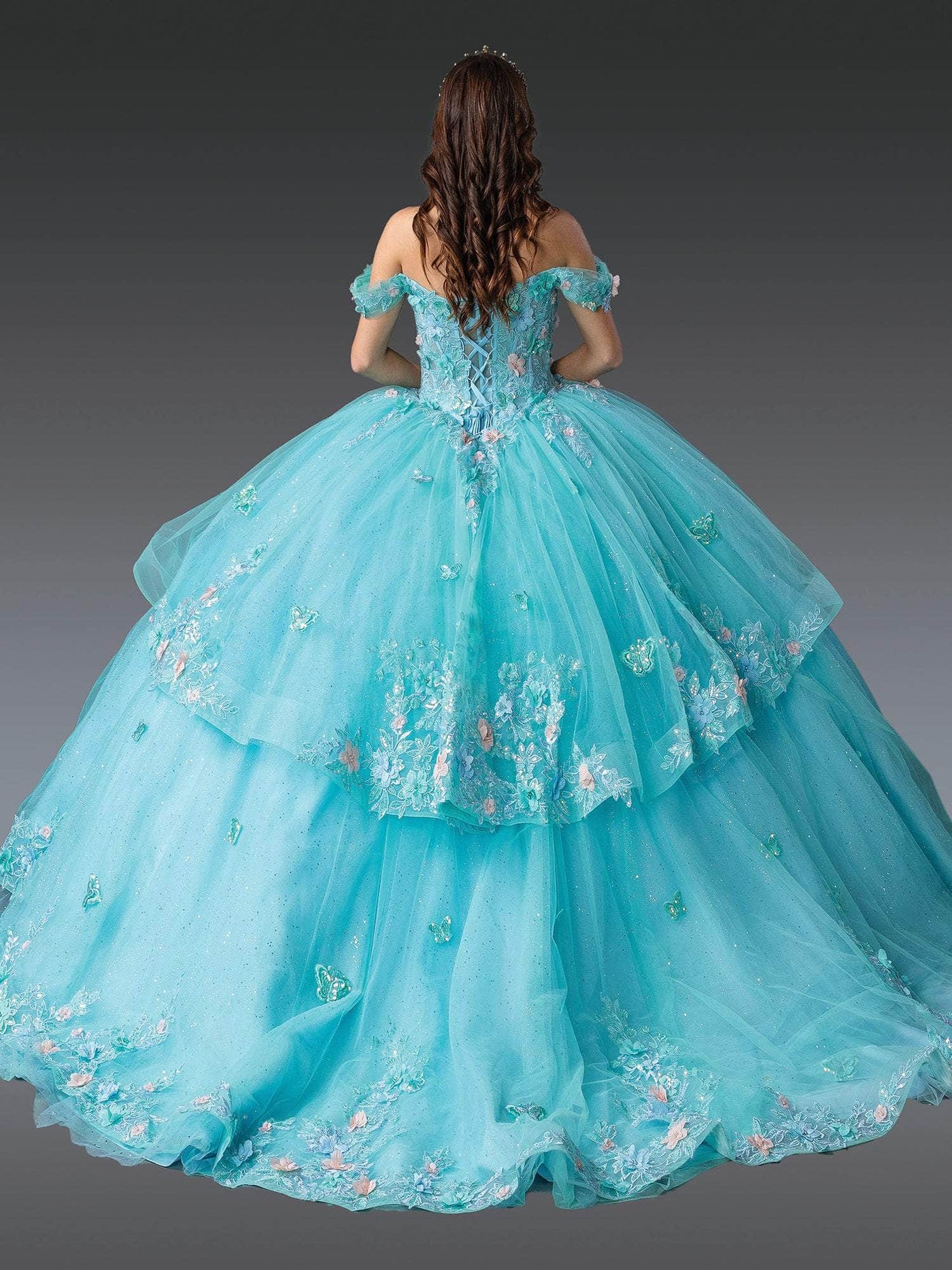 Dancing Queen 1974 - Applique Embellished Sweetheart Ballgown Quinceanera Dresses