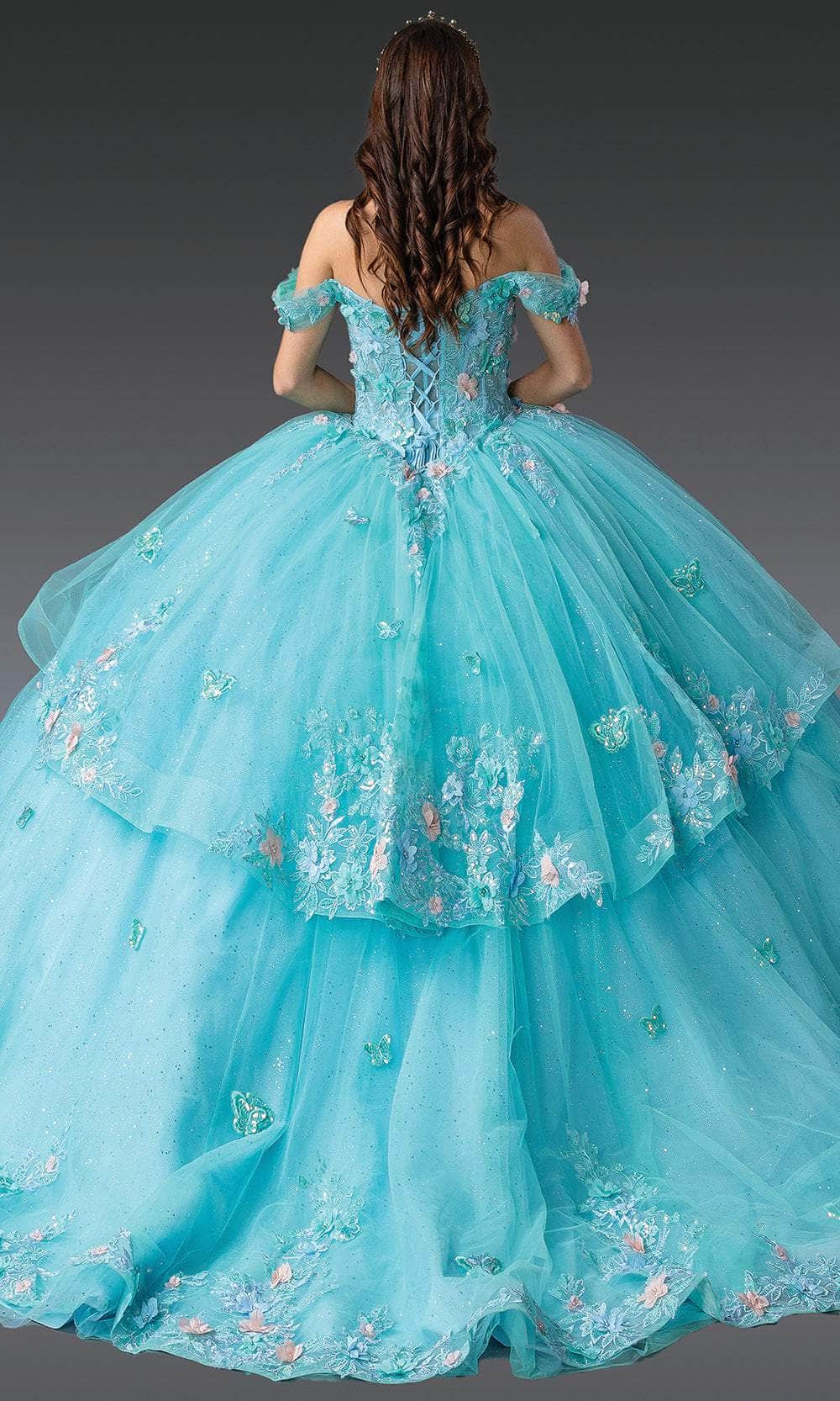 Dancing Queen 1974 - Applique Embellished Sweetheart Ballgown Quinceanera Dresses