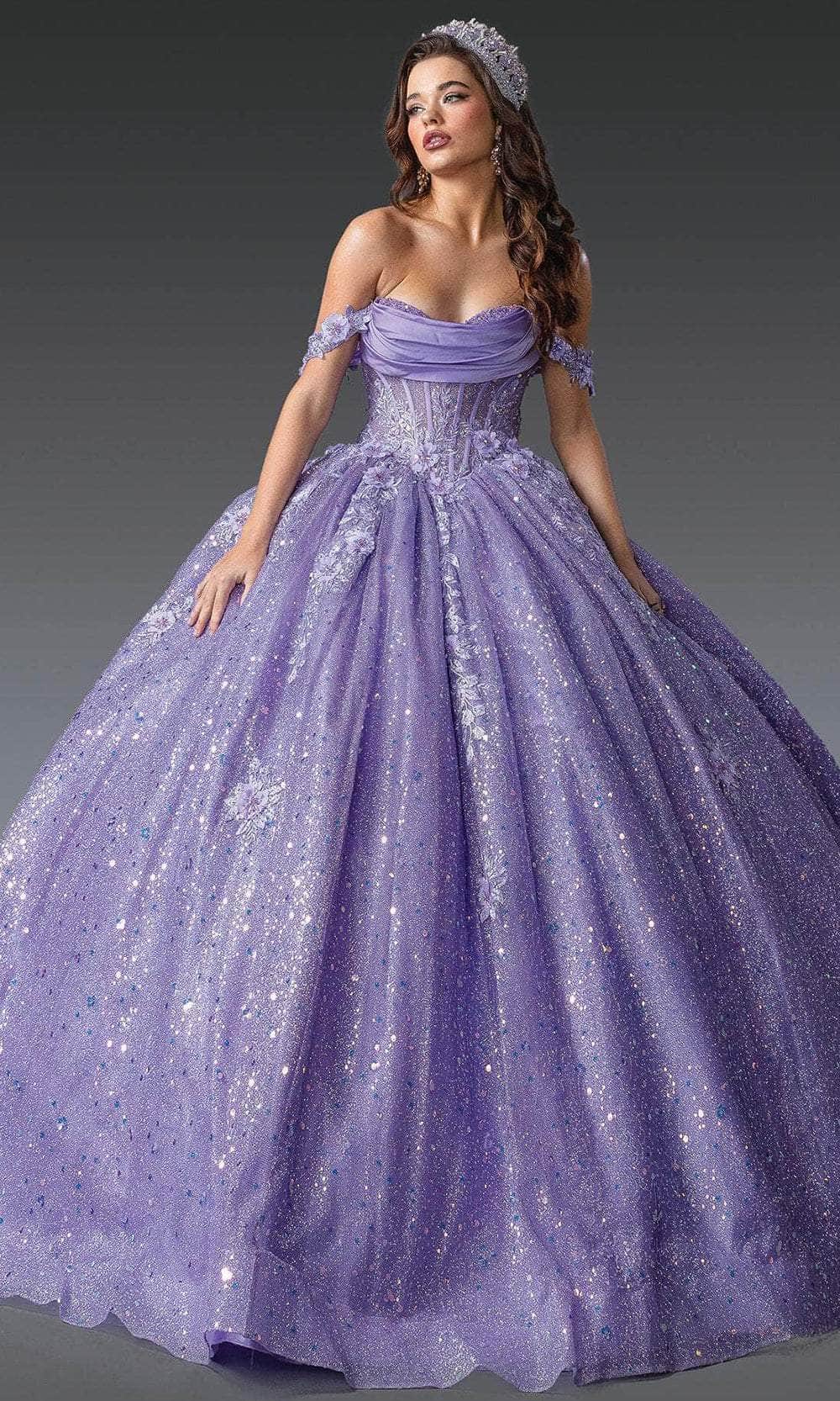 Dancing Queen 1984 - Floral Appliqued Glitter Sweetheart Ballgown Ball Gowns