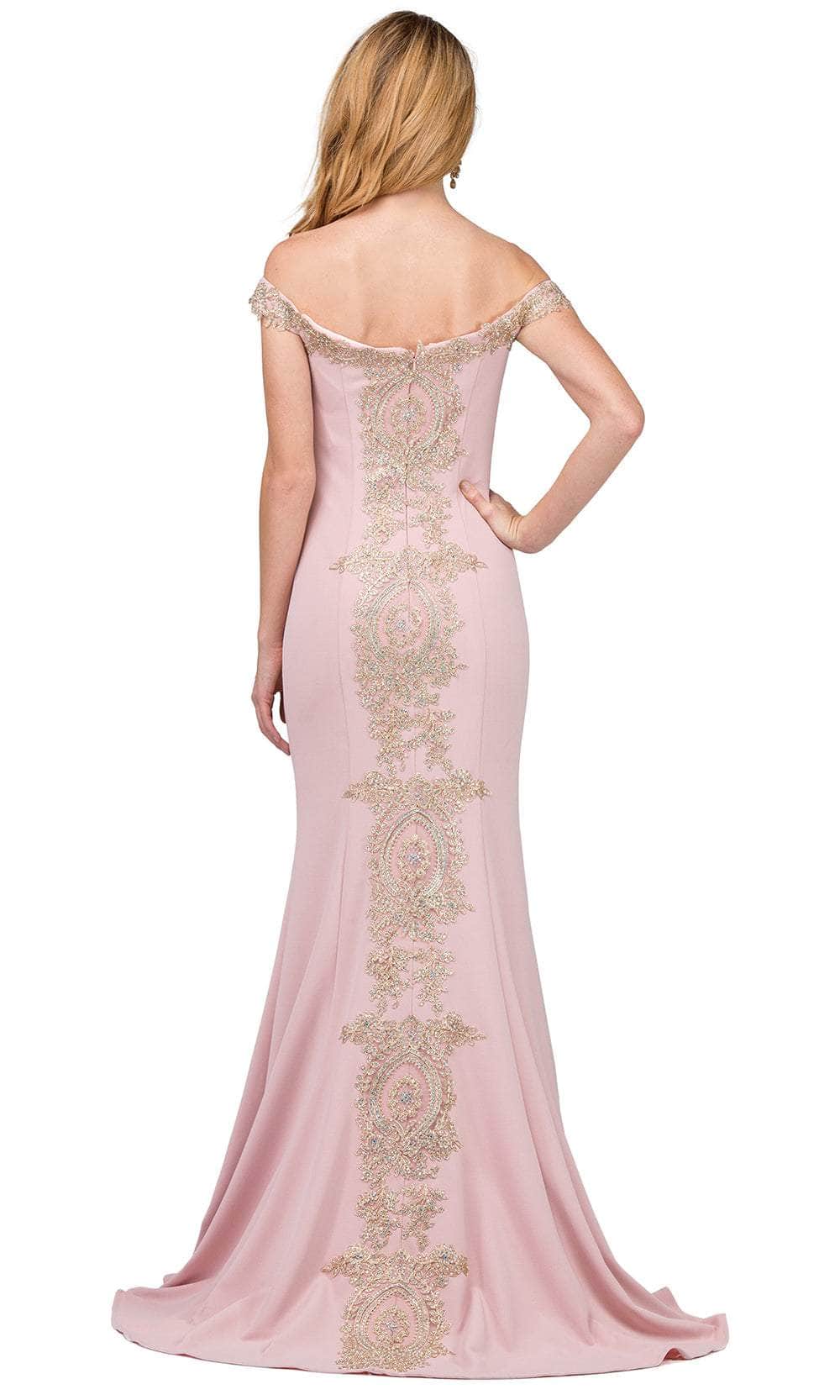 Dancing Queen 2414 - Applique Mermaid Long Dress Prom Dresses 