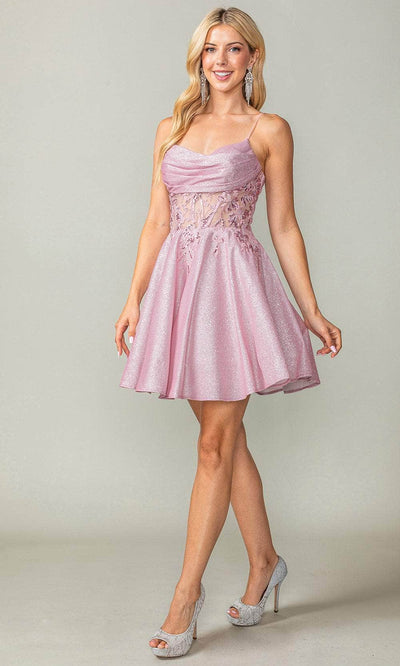 Dancing Queen 3386 - Glitter Scoop Cocktail Dress Special Occasion Dresses