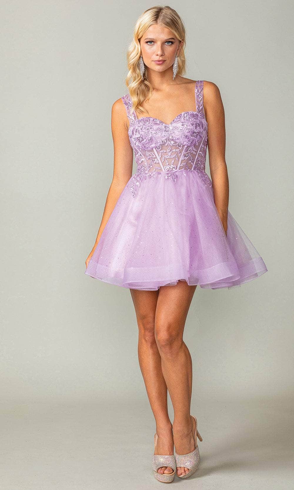 Dancing Queen 3390 - Beaded Tulle Cocktail Dress Special Occasion Dresses