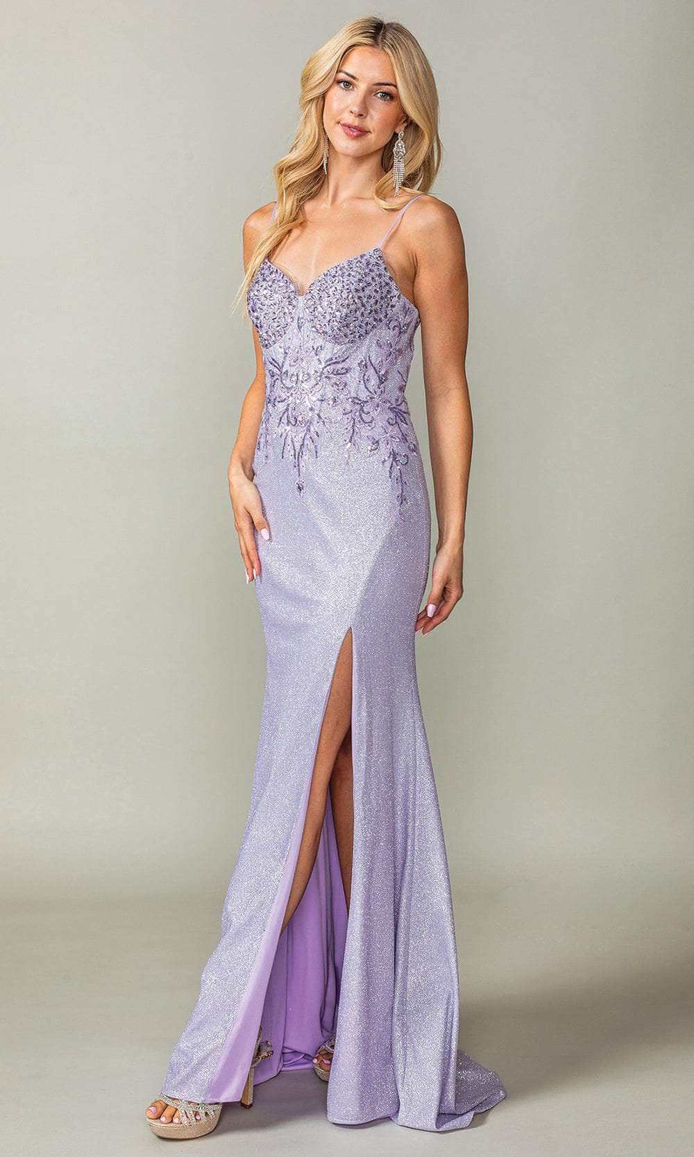 Dancing Queen 4375 - Embellished V-Neck Prom Dress Prom Dresses 