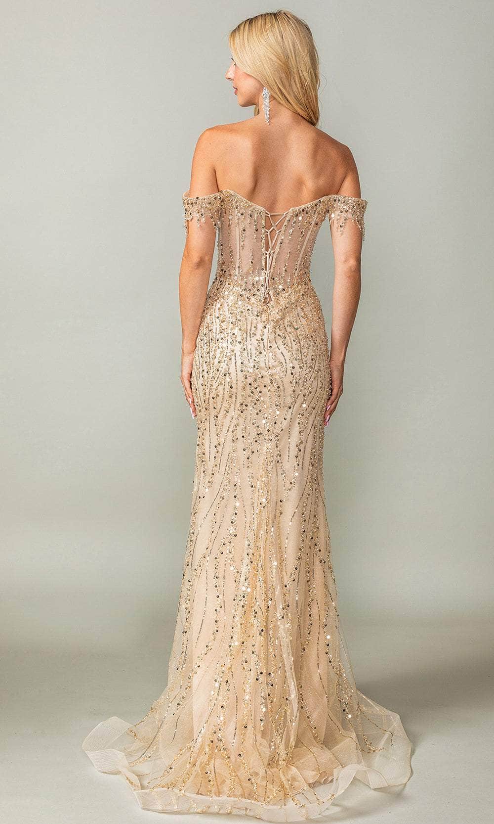 Dancing Queen 4385 - Sequin Off Shoulder Prom Dress Prom Dresses