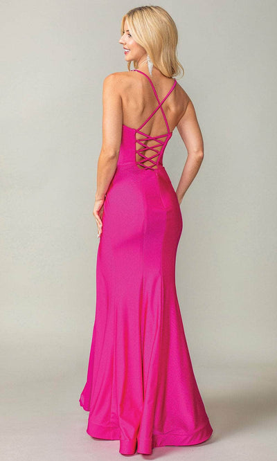 Dancing Queen 4409 - Sleeveless Strappy Back Prom Gown Prom Dresses 