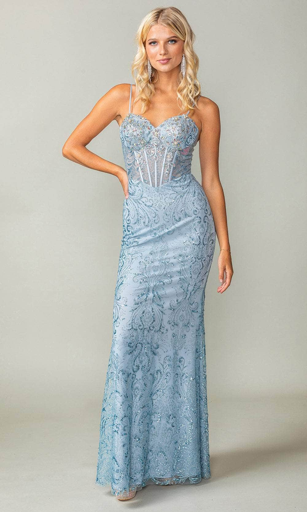 Dancing Queen 4417 - Embroidered Sweetheart Neck Gown Prom Dresses XS /