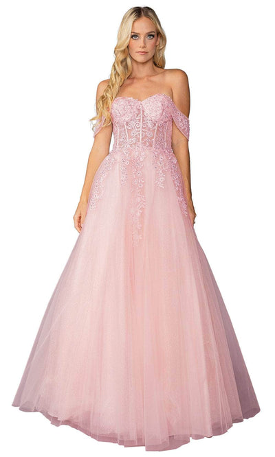 Dancing Queen 4429 - Applique Corset Prom Dress Prom Dresses 