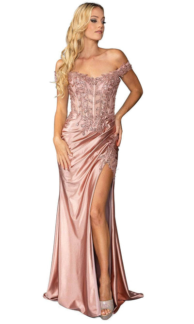 Dancing Queen 4442 - Cap Sleeve Appliqued Prom Gown Prom Dresses XS /