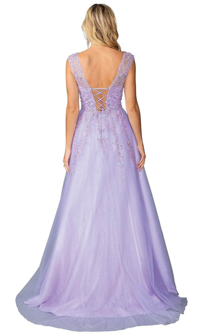 Dancing Queen 4450 - Embroidered A-Line Gown Prom Dresses 