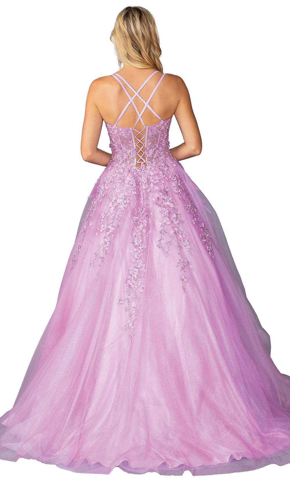 Dancing Queen 4458 - Sleeveless Embroidered Ballgown Prom Dresses 