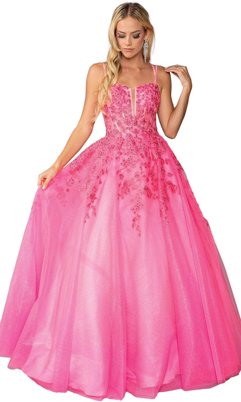 Dancing Queen 4459 - Lace-Up Back Sleeveless Ballgown Ball Gowns XS /