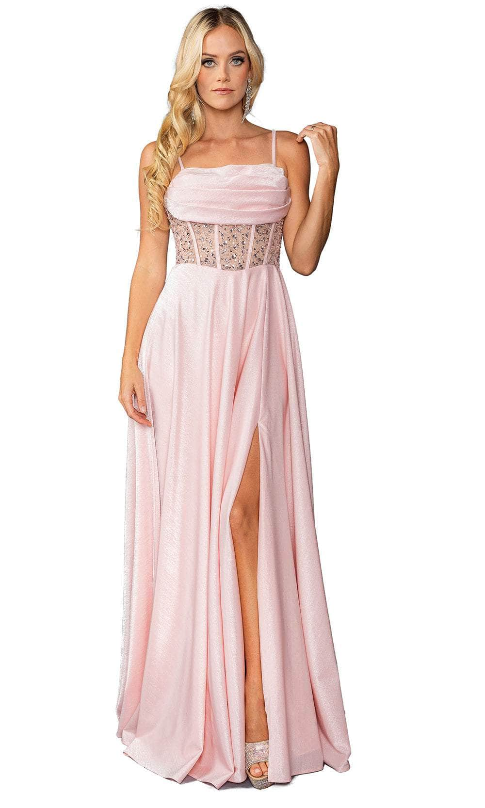 Dancing Queen 4463 - Sleeveless Lace-Up Back Gown Prom Dresses XS /