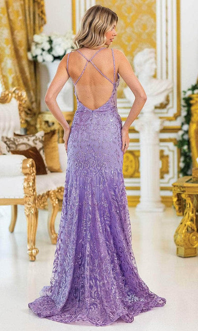 Dancing Queen 4465 - Plunging Neckline Beaded Evening Dress Prom Dresses
