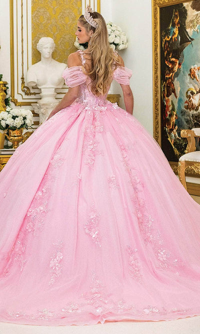 Dancing Queen 5009 - Cold Shoulder Sweetheart Ballgown Quinceanera Dresses