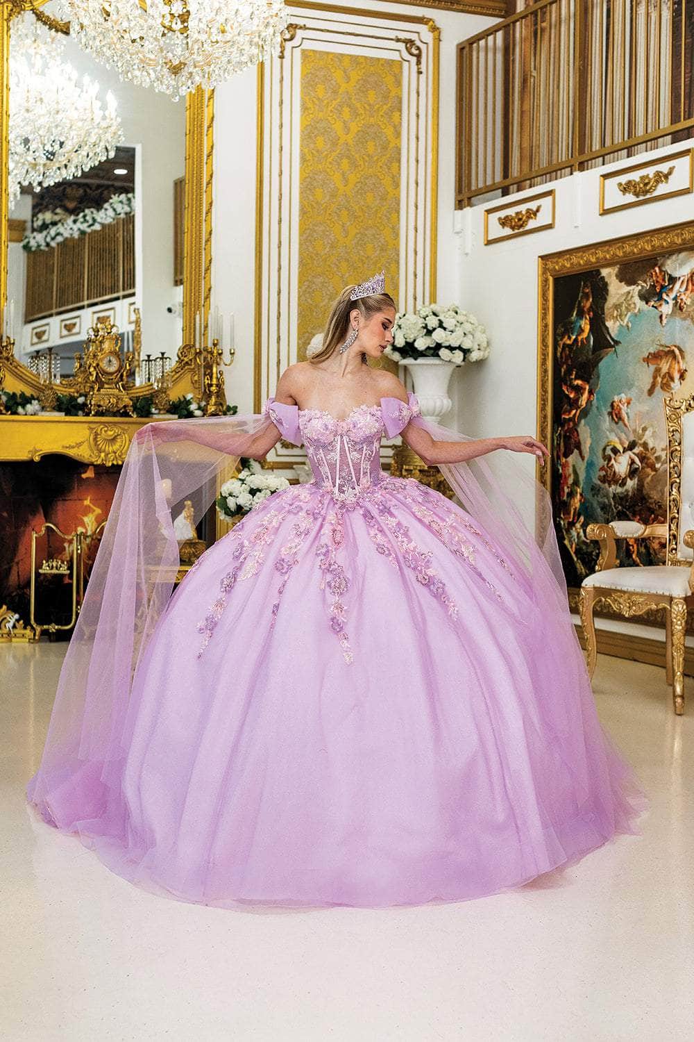 dancing queen dresses Dancing Queen 5036 - Long Glitter Tulle Ballgown Dress