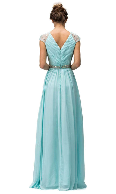 Dancing Queen 9182 - Jeweled Waist Long Dress Mother of the Bride Dresses