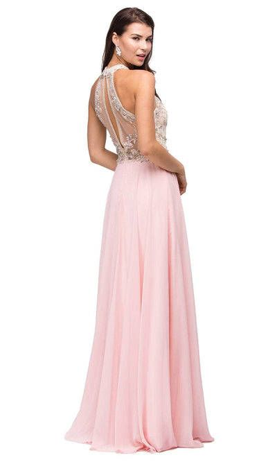 Dancing Queen 9293 - Keyhole Back A-Line Prom Gown Prom Dresses 