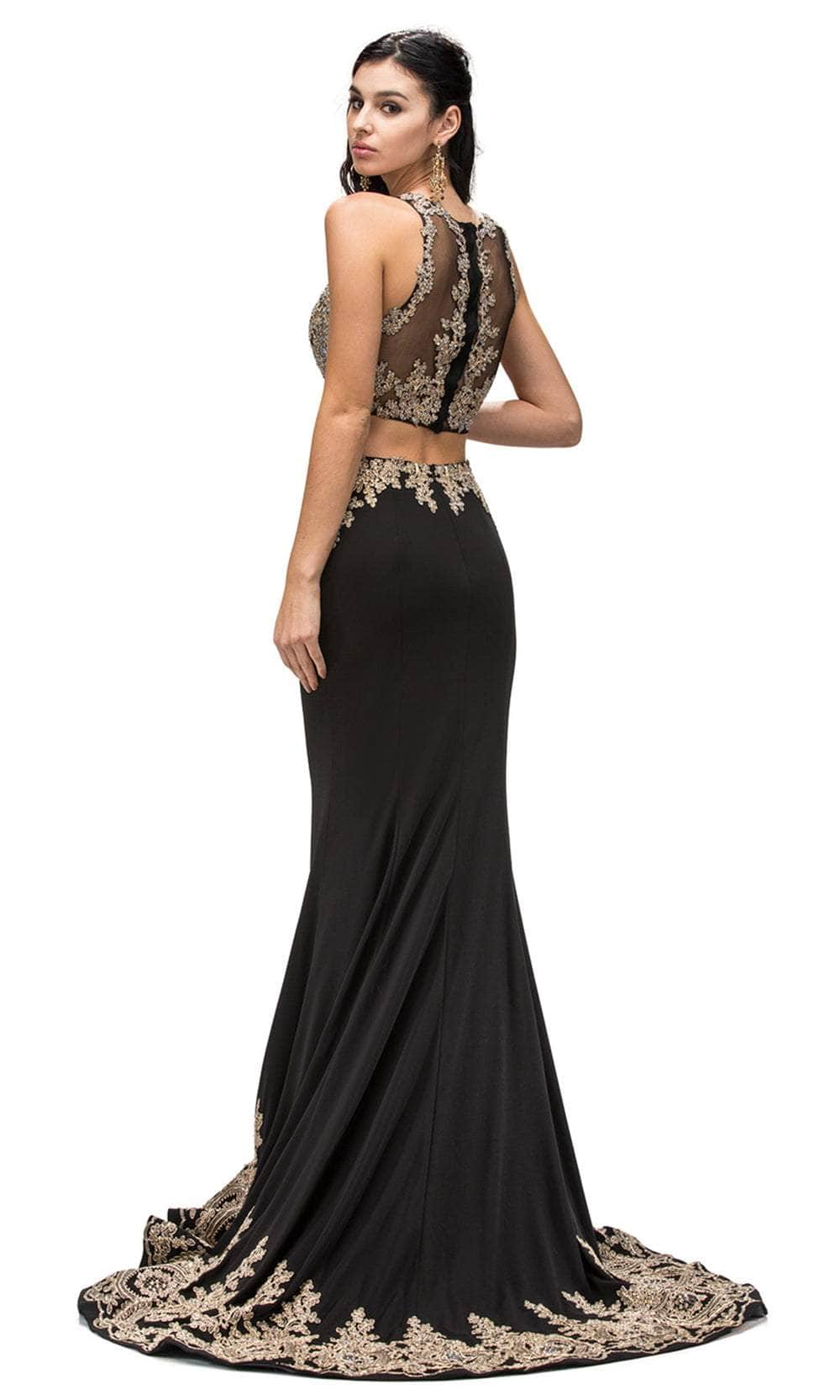 Dancing Queen 9391 - Sleeveless Applique Long GownEvening Dresses