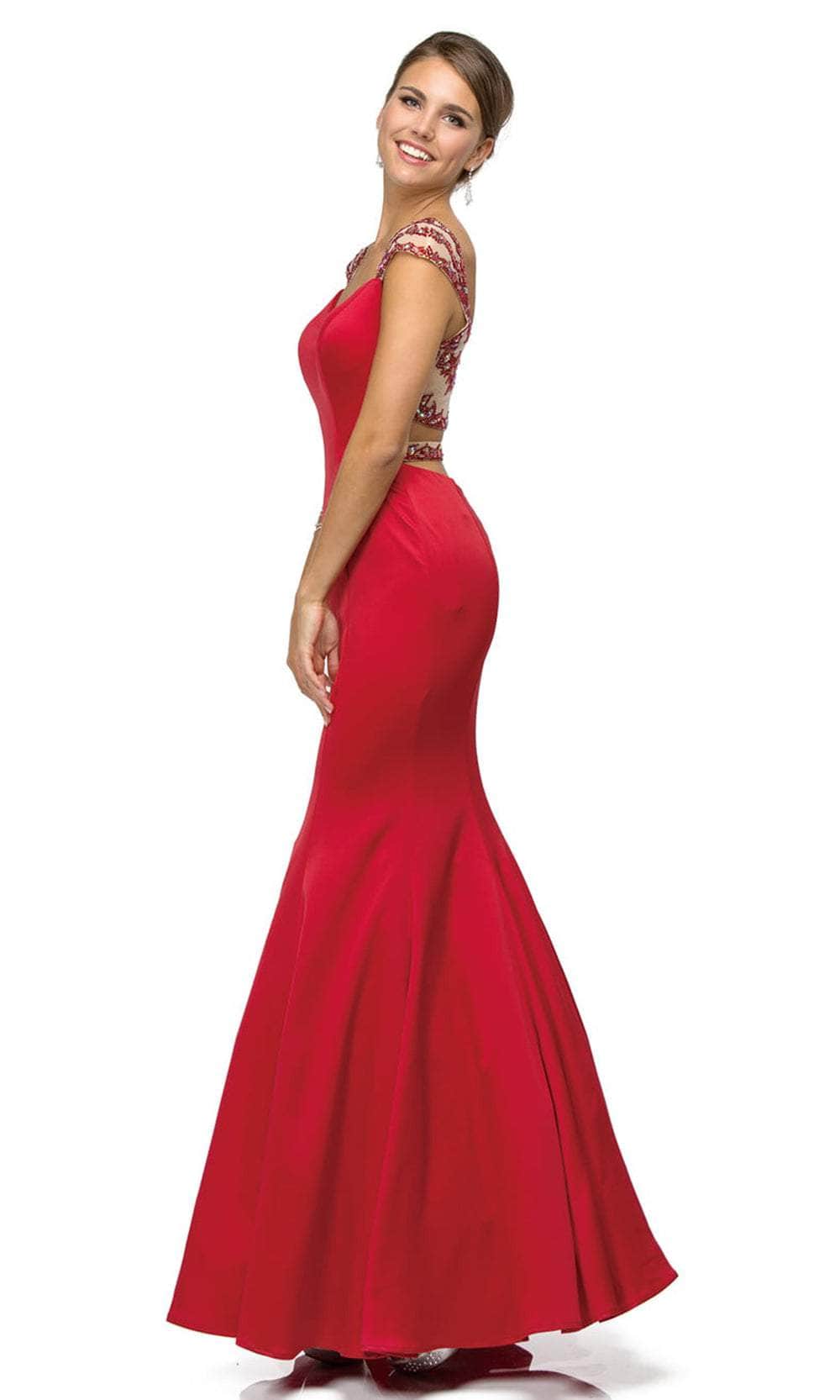 Dancing Queen 9454 - Beaded Sweetheart Prom Gown Prom Dresses XS /  Red