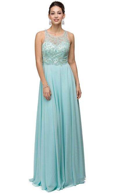 Dancing Queen 9474 - Sleeveless Beaded Prom Dress Prom Dresses 