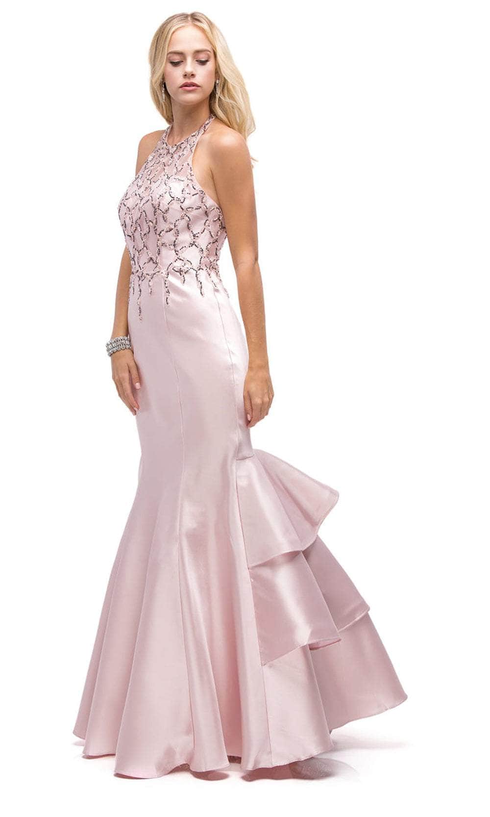 Dancing Queen 9910 - Backless Embellished Prom Gown Prom Dresses 