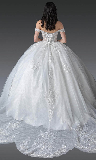 Dancing Queen Bridal 0275 - Floral Beaded Bridal Ballgown Wedding Dresses