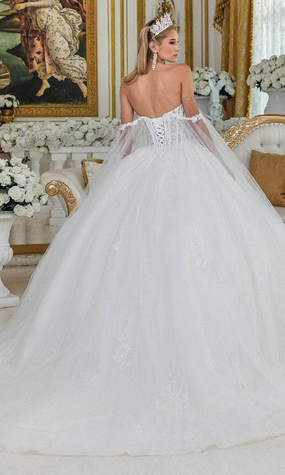 Dancing Queen Bridal 0294 - Sweetheart Sheer Corset Ballgown Wedding Dresses