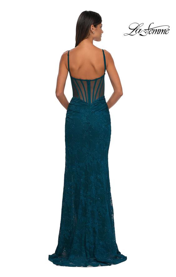 La Femme 32529 - Lace Sleeveless Prom Gown