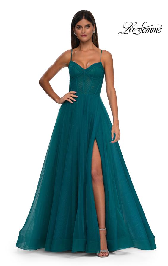 La Femme Dress 32680 Dark Teal / 6