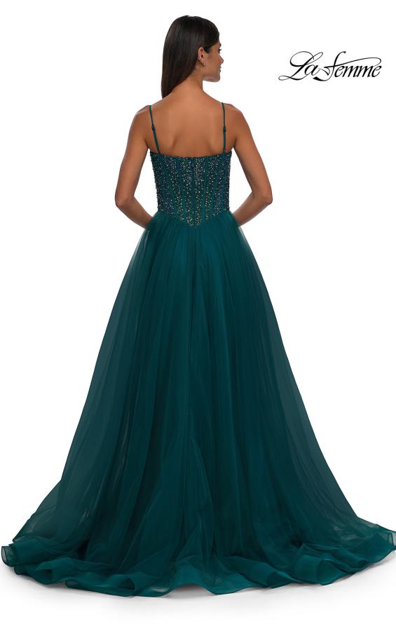 La Femme 32754 - Spaghetti Straps A-Line Prom Gown
